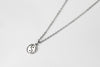 Silver Yin Yang necklace for men, stainless steel chain necklace - shani-adi-jewerly